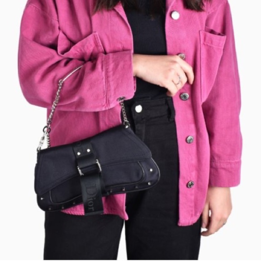 Dior Black Shoulder Bag with Chain Strap